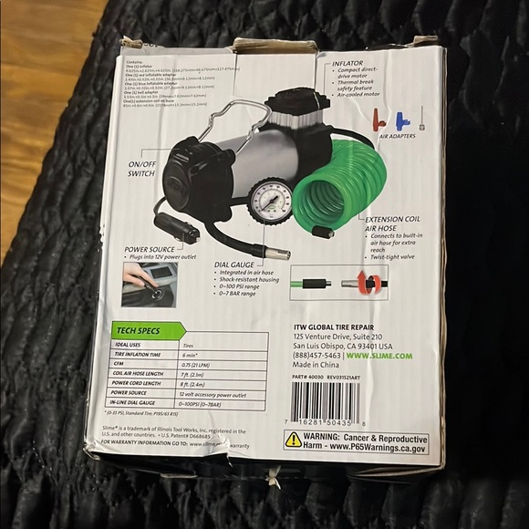 Slime Pro Power Tire Inflator - Picture 2 of 3